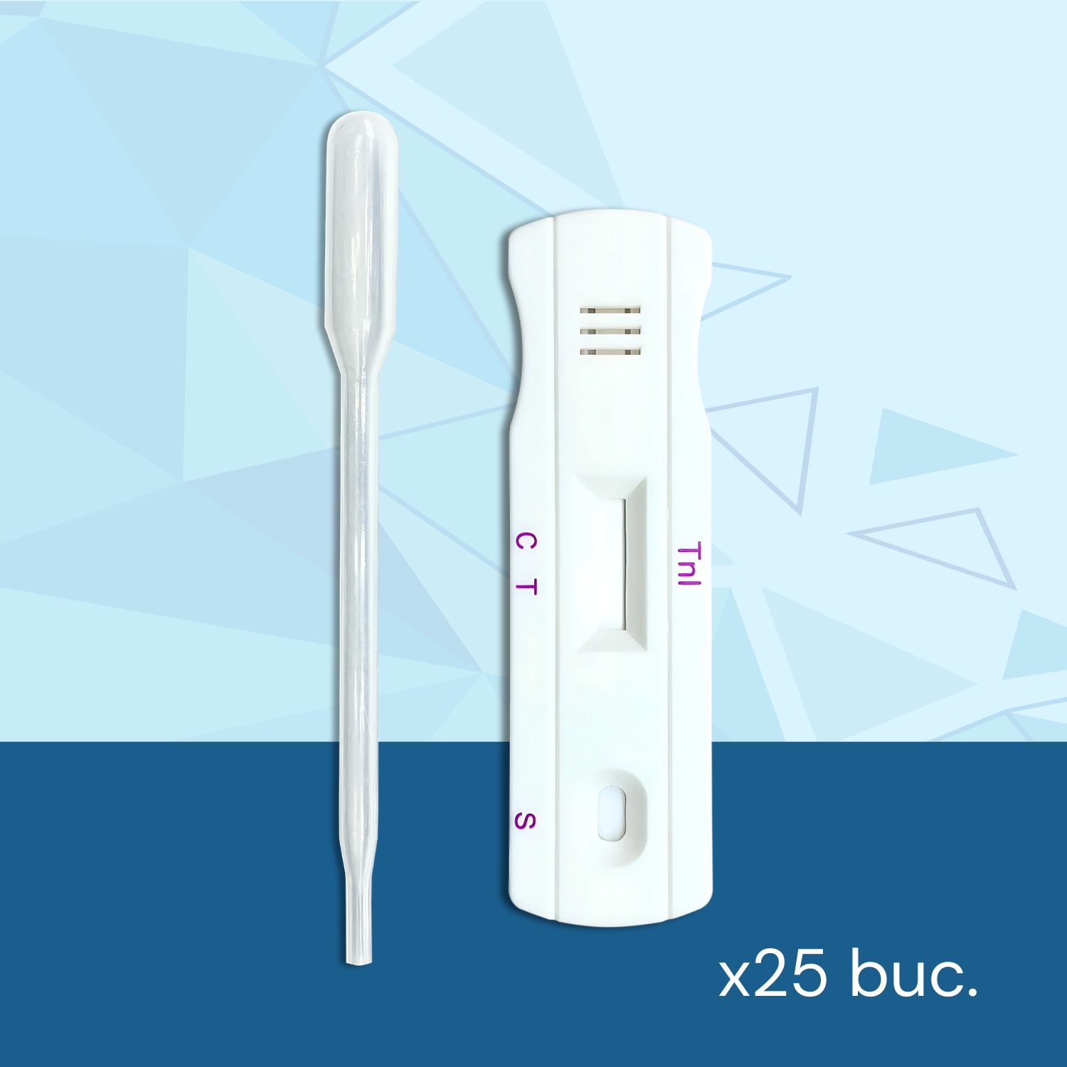 Test rapid Troponina cardiacă I, 25 teste