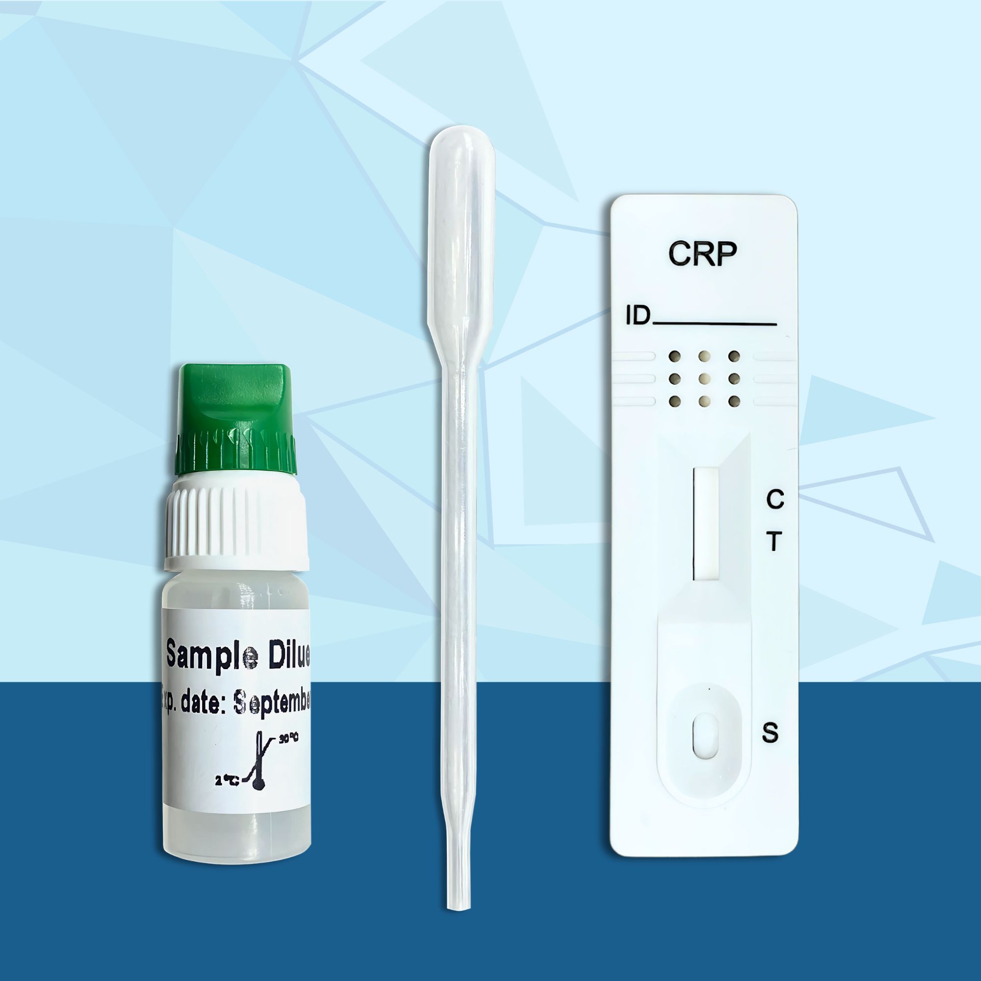 Test rapid proteina C reactivă, 1 test